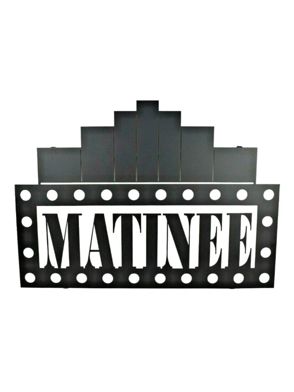 Lazart Matinee Marquee 22 inch Laser Cut Metal Decorative Hanging Wall Art Media